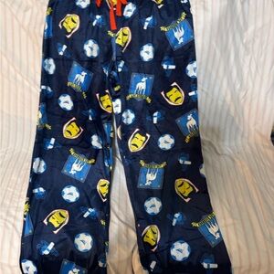 Men's Fleece Ted Lasso Blue Pajamas large